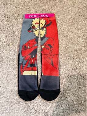 King Sox Naruto Uzumaki Graphic Crew Socks